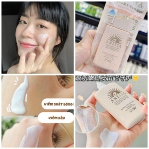 Kem chống nắng dưỡng da dạng sữa cho da nhạy cảm và trẻ em Anessa SPF 50+ PA++++ 60ml