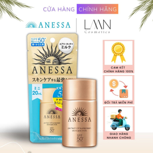 Kem chống nắng dưỡng da dạng sữa cho da nhạy cảm và trẻ em Anessa SPF 50+ PA++++ 60ml