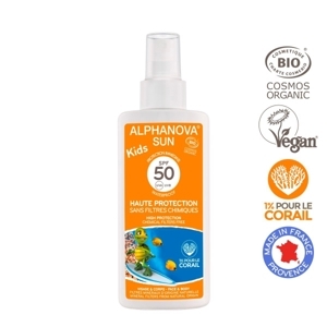 Kem chống nắng hữu cơ cho bé dạng xịt SPF50 Alphanova 125g