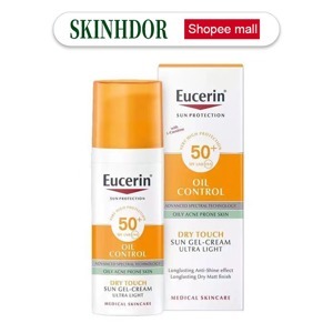 Kem chống nắng kiểm soát nhờn Eucerin Sun Gel-Creme Oil Control Dry Touch SPF 50+ 50ml