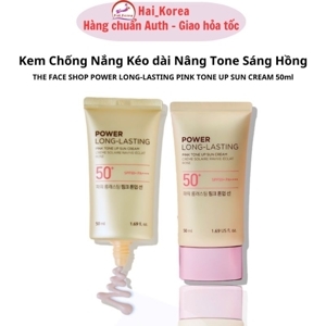 Kem chống nắng nâng tông dịu da Power Long Lasting Pink Tone Up Sun Cream 50ml