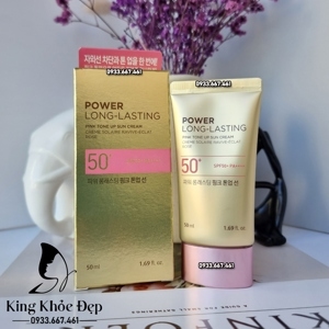 Kem chống nắng nâng tông dịu da Power Long Lasting Pink Tone Up Sun Cream 50ml