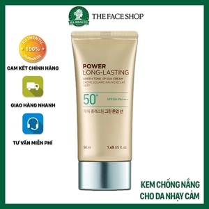 Kem chống nắng nâng tông dịu da Power Long Lasting Green Tone Up Sun Cream 50ml