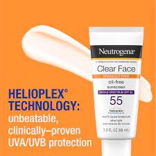 Kem chống nắng Neutrogena Clear Face spf 55