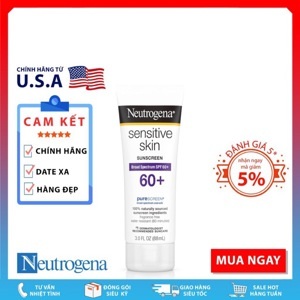 Kem chống nắng Neutrogena Sensitive Skin SPF 60 - dành cho da nhạy cảm
