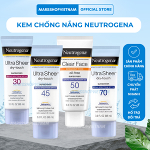 Kem chống nắng Neutrogena Ultra Sheer Dry Touch SPF70