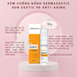Kem chống nắng ngăn ngừa lão hóa Dermaceutic Sun Ceutic Spf 50+/ 50 Ml
