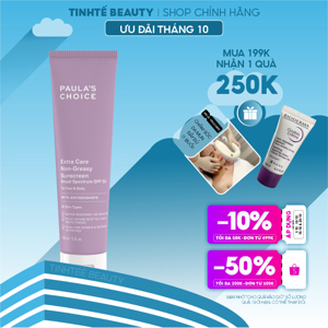 Kem chống nắng siêu chịu nước Paula’s Choice Suncare Extra Care Non Greasy Sunscreen SPF 50 148ml