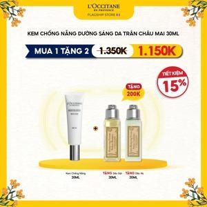 Kem chống nắng trắng da L'Occitane Reine Blanche Illuminating UV Shield SPF50 30ml