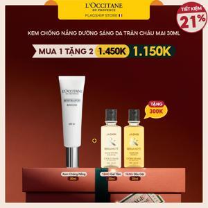 Kem chống nắng trắng da L'Occitane Reine Blanche Illuminating UV Shield SPF50 30ml