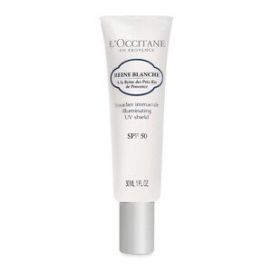 Kem chống nắng trắng da L'Occitane Reine Blanche Illuminating UV Shield SPF50 30ml