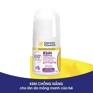 Kem chống nắng trẻ em Cancer Council Kids SPF 50+/PA ++++ 75ml