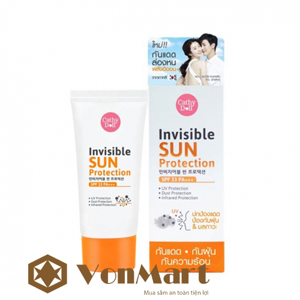 Kem chống nắng trong suốt Cathy Doll Invisible Sun Protection SPF33 PA+++ 60g