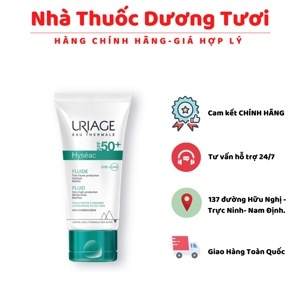 Kem chống nắng Uriage cho da dầu mụn Hyseac Fluide SPF 50+ - 50ml