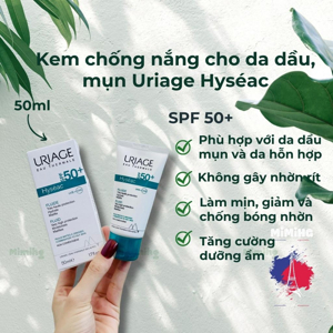 Kem chống nắng Uriage Hyséac Fluid SPF50+ 50ml