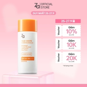 Kem chống nắng Za True White Ex Power Block UV SPF50+ PA+++ 50ml