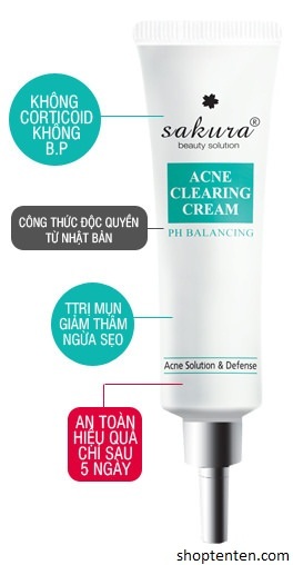 Kem đặc trị mụn Sakura Acne Clearing Gel 25g