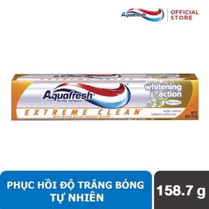 Kem đánh răng Aquafresh Extreme Clean Whitening Action - 158,7g