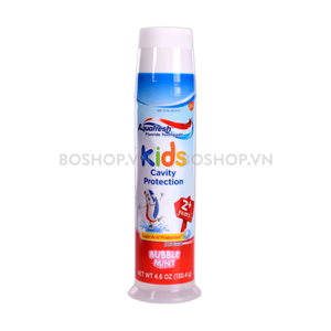 Kem đánh răng cho bé Aquafresh Kids Bubble Mint