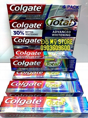 Kem đánh răng Colgate Advanced Total Whitening - 226 g