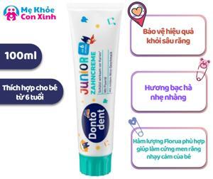 Kem đánh răng Dontodent Junior trẻ em 100ml