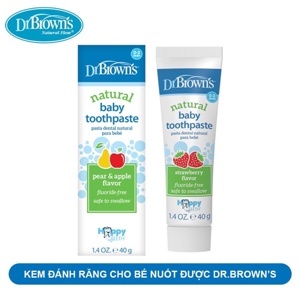 Kem đánh răng Dr Brown's hương táo HG025 40g