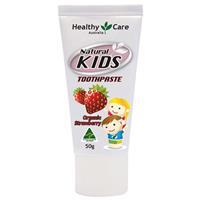 Kem đánh răng hương dâu cho trẻ em Healthy Care Natural Kids Toothpaste Organic Strawberry Flavour 50g