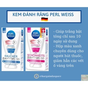 Kem đánh răng làm trắng răng Perl Weiss