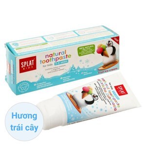 Kem đánh răng thảo mộc hữu cơ Splat Kids cho bé 2 tuổi đến 6 tuổi