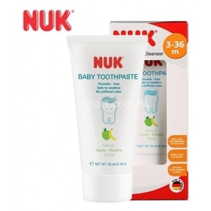 Kem đánh răng trẻ em không flouride NUK 3-36 tháng (50ml)