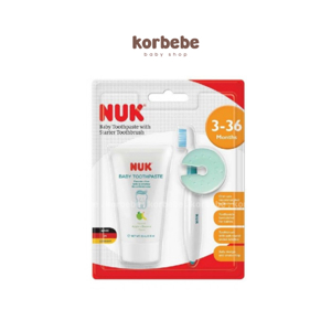 Kem đánh răng trẻ em không flouride NUK 3-36 tháng (50ml)