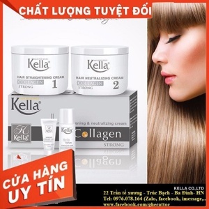 Kem duỗi tóc Kella Collagen