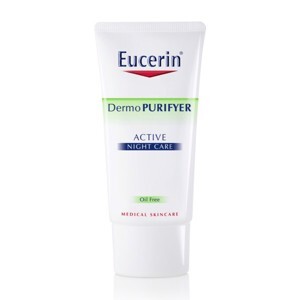 Kem dưỡng ẩm, cân bằng dầu cho da mụn ban đêm Eucerin Dermo Purifyer Active Night Care 50ml
