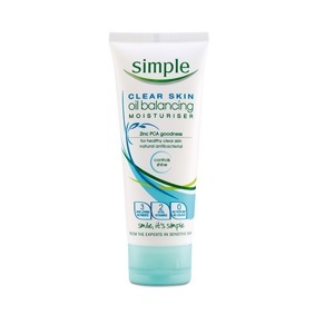 Kem dưỡng ẩm cho da dầu Simple Clear Skin Oil Balancing Moisturiser 75ml