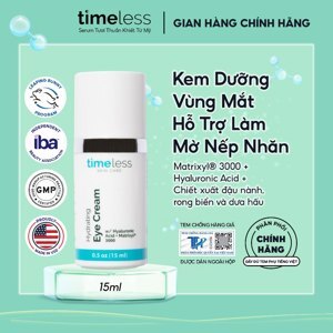 Kem dưỡng ẩm chống lão hóa vùng da mắt Hydrating Eye Cream Timeless 15ml