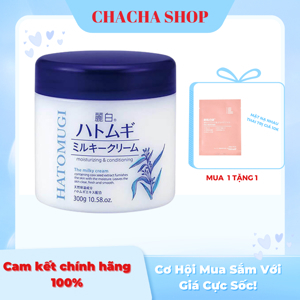 Kem Dưỡng Ẩm Hatomugi Moisturizing Conditioning The Milky Cream 300g