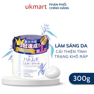 Kem Dưỡng Ẩm Hatomugi Moisturizing Conditioning The Milky Cream 300g