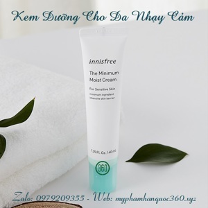 Kem dưỡng ẩm INNISFREE THE MINIMUM MOIST CREAM FOR SENSITIVE SKIN - INKDZ