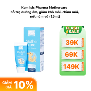 Kem Dưỡng Ẩm Môi, Trị Nứt Núm Vú Isis Pharma Mothercare 15Ml