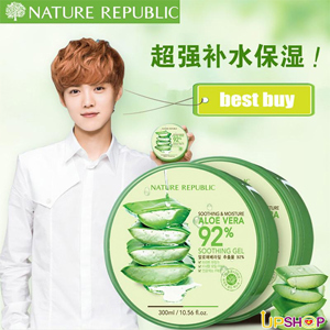 Kem dưỡng ẩm Nature Republic aloe vera 92% soothing gel
