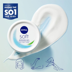 Kem dưỡng ẩm Nivea Soft 200ml