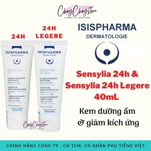 Kem dưỡng ẩm và ngăn ngừa khô da Isis Pharma Sensylia 24h 40ml