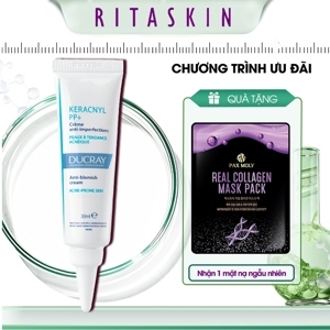 Kem dưỡng cân bằng dầu giảm viêm mụn Ducray Keracnyl PP Anti-Blemish Soothing Cream 30ml