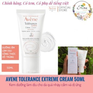 Kem dưỡng cho da quá nhạy cảm và dị ứng Avène Tolerance Extreme Cream 50ml