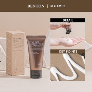 Kem dưỡng chỗng não hóa da BenTon Snail Bee High Content Steam Cream