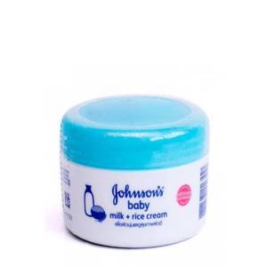 Kem dưỡng da chứa sữa và gạo Johnson's Baby Milk + Rice Cream 50g