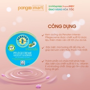 Kem dưỡng da, giữ ẩm cho trẻ sơ sinh-Penaten intensiv Pflegecreme Gesicht & Körper