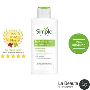 Kem dưỡng da Simple Kind To Skin Hydrating Light Moisturiser 125ml