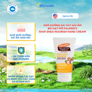Kem dưỡng da tay giữ ẩm bơ hạt mỡ Palmer’s Shea Formula Raw Shea Hand Cream 60g