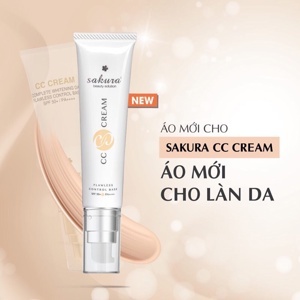 Kem Dưỡng Da Trang Điểm Sakura Cc Cream Với Tone Màu Fair - CCR04